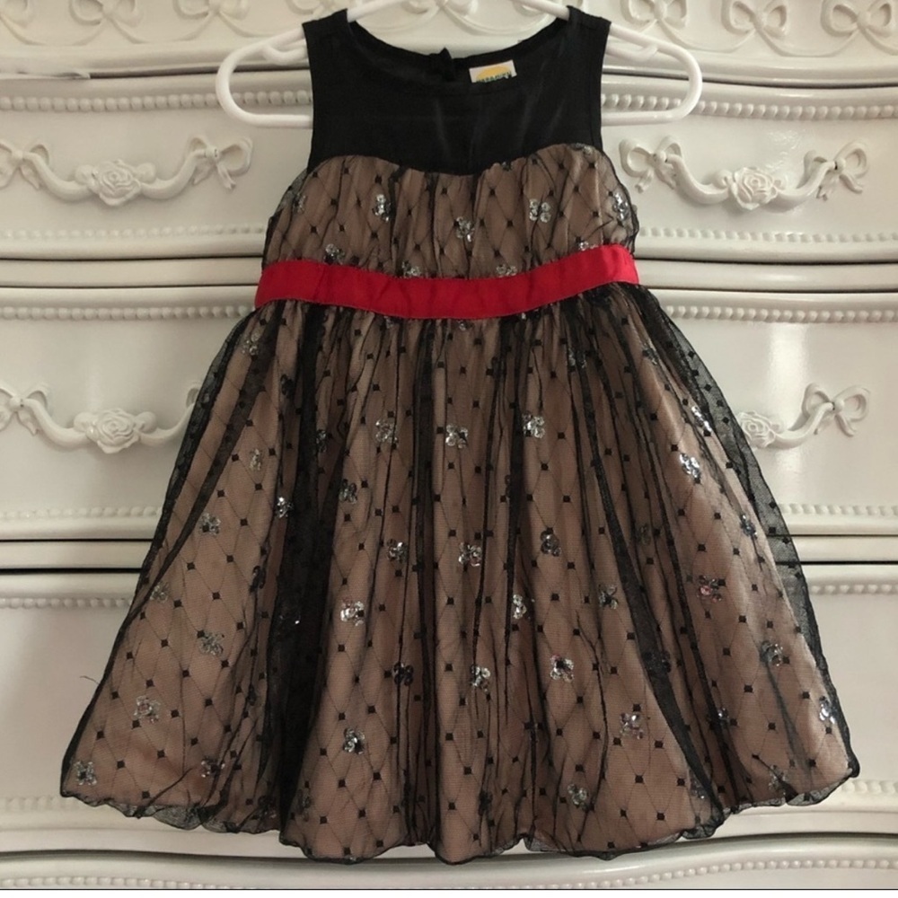 New Harajuku Mini Black Lace Dress For Girls 2T
